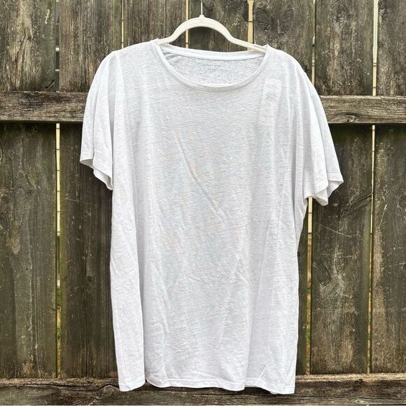 Eileen Fisher Linen White Dolman Sleeve Tunic NWT XS - Picture 1 of 6